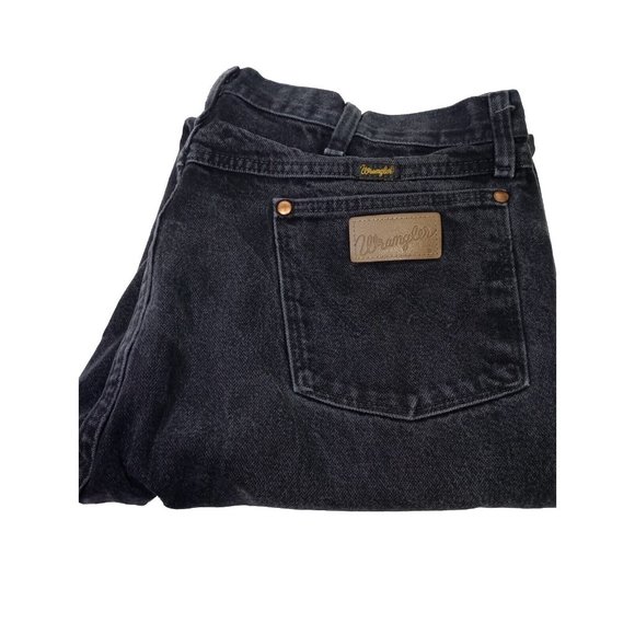 Wrangler Other - Wrangler 13MWZWK Faded Black Denim Jeans Men's Size 38x36 Cowboy